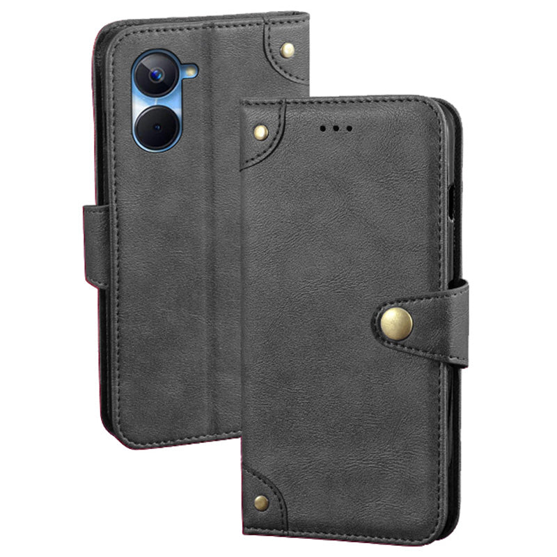 IDEWEI For Realme 10s 5G Scratch Resistant Fine Texture PU Leather Phone Case Wallet Stand Cell Phone Cover IDEWEI For Realme 10s 5G Scratch Resistant Fine Texture PU Leather Phone Case Wallet Stand Cell Phone Cover